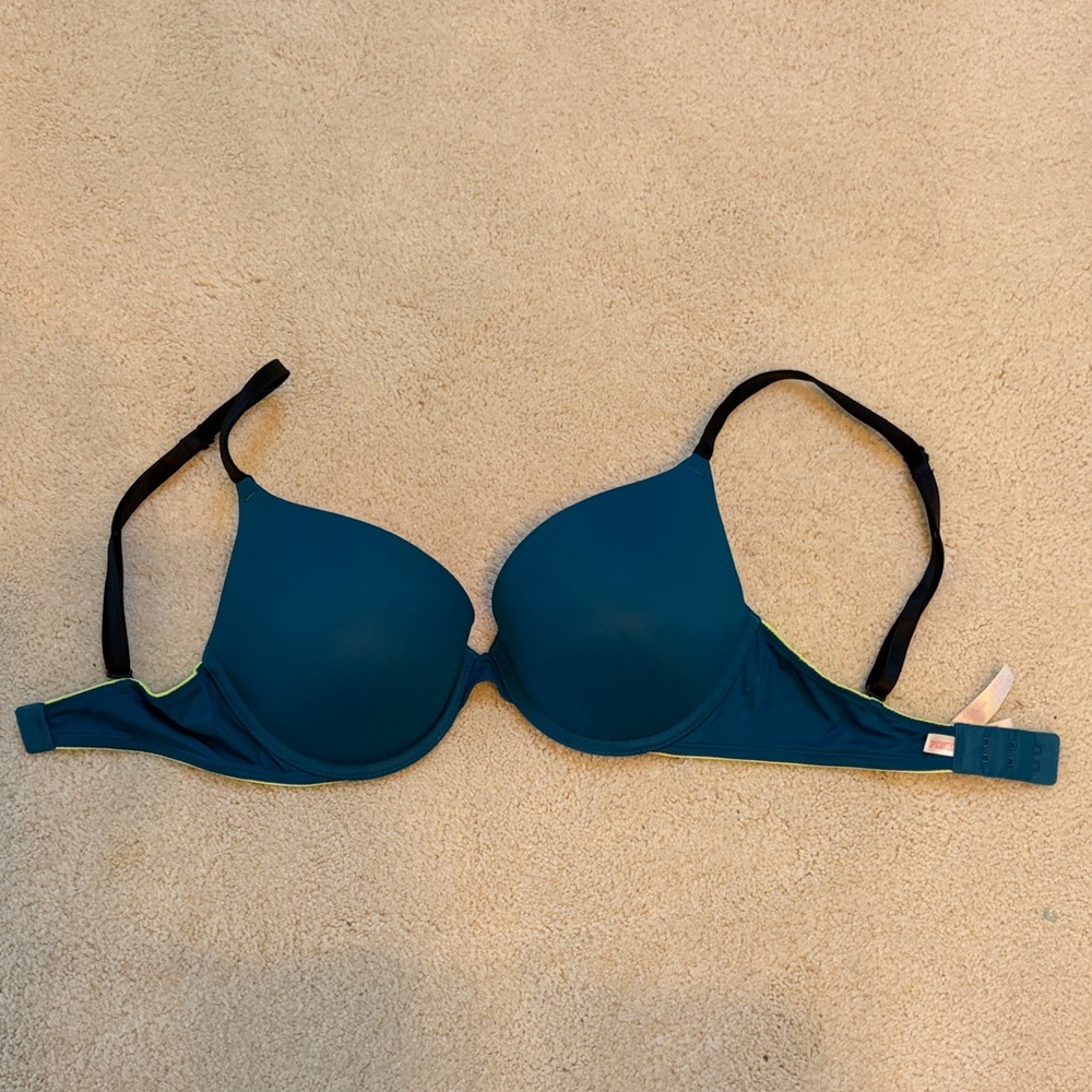 Victoria's Secret Teal and Black Bra